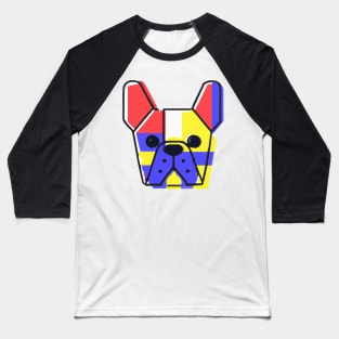 French Bulldog Pop Art Dog Owner Frenchie Funny Portrait Baseball T-Shirt